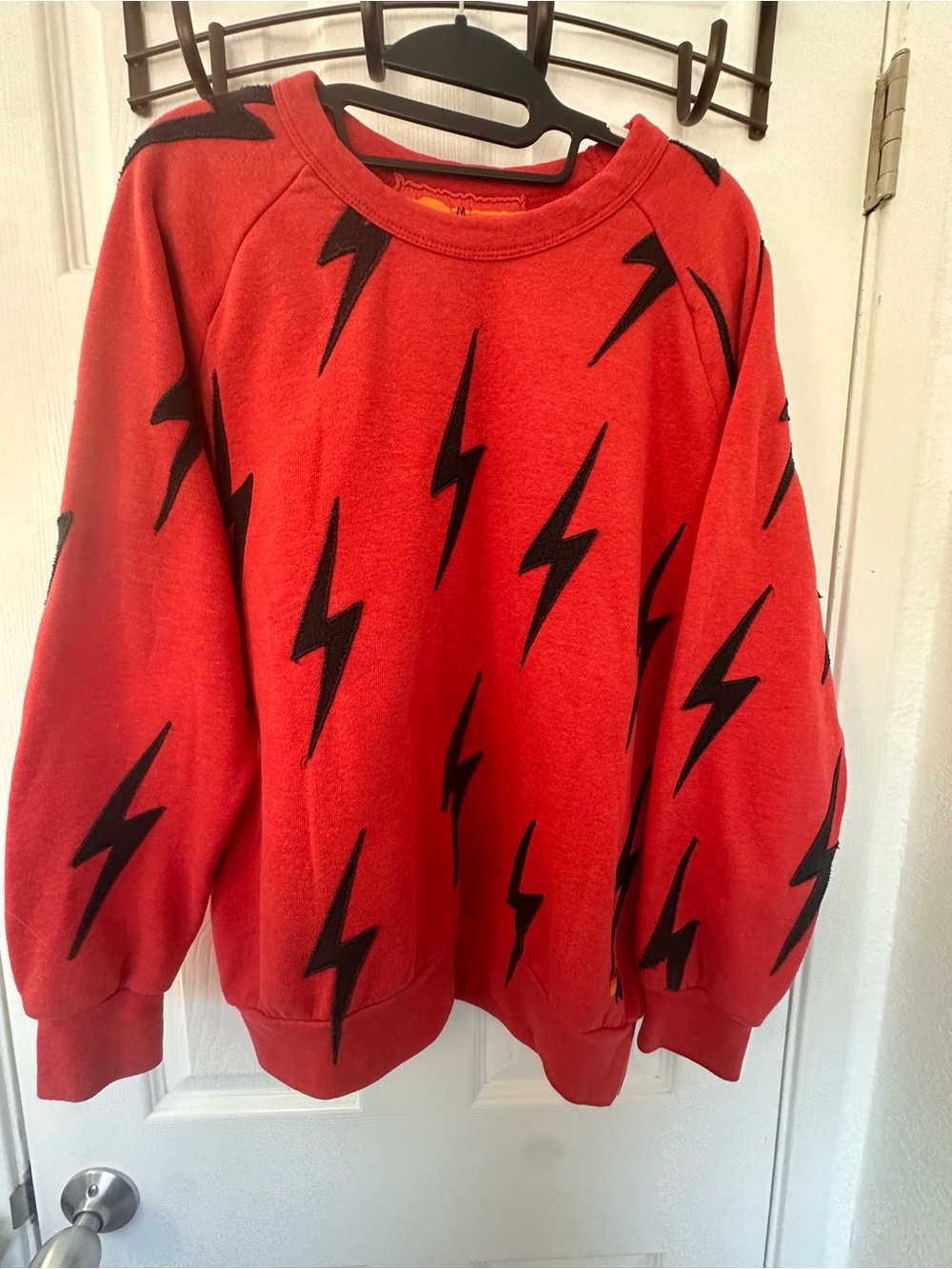 Aviator Nation HTF Repeat bolt Red Crew- M- GUC